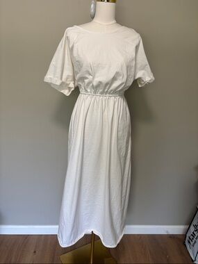 Free People FP Beach White Sorrento Midi Dress